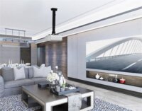 Equip 650702 Univerzási fali / mennyezeti projektor tartó konzol - Fekete