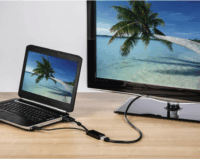 Hama VGA - HDMI+USB (AUDIO) adapter Fekete