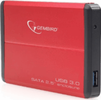 Gembird EE2-U3S-2-R 2.5" USB 3.0 Külső HDD ház Piros