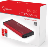 Gembird EE2-U3S-2-R 2.5" USB 3.0 Külső HDD ház Piros