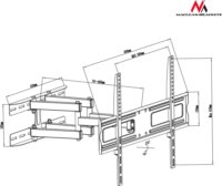 Maclean MC-762 37"-70" LCD TV/Monitor fali tartó Fekete