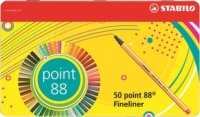 Stabilo Point 88 0.4mm Tűfilc készlet 50 szín