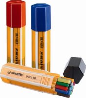 Stabilo Point 88 Twin Pack 0.4mm Tűfilc készlet 20 szín