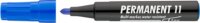 ICO Permanent 11 1-3mm Alkoholos marker - Kék
