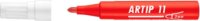 ICO Artip 11 1-3mm Alkoholmentes marker - Piros