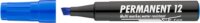 ICO Permanent 12 1-4mm Alkoholos marker - Kék