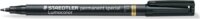 Staedtler Lumocolor Special 0,6mm Alkoholos marker - Fekete