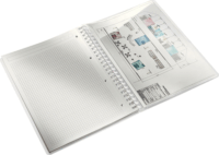 Leitz Wow 80 lapos A4 kockás spirálfüzet - Rózsaszín