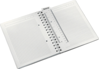 Leitz Wow 80 lapos A5 kockás spirálfüzet - Lila