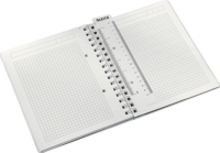 Leitz Wow 80 lapos A5 kockás spirálfüzet - Jégkék