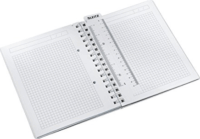 Leitz Wow 80 lapos A5 kockás spirálfüzet - Kék