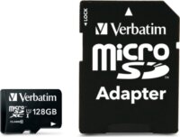 Verbatim 128GB Premium U1 microSDXC UHS-I CL10 memóriakártya + Adapter