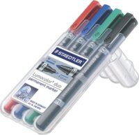 Staedtler Lumocolor Duo 0.6/1.5mm Alkoholos marker készlet 4 szín