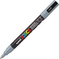 Uni Posca 0,9-1,3 mm Dekormarker - Szürke