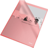 Esselte Standard A4 105 mikron narancsos felületű genotherm - Piros (25 db / csomag)