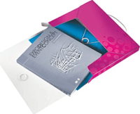 Leitz Wow Jumbo A4 Műanyag Gumis mappa - Rózsaszín