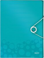 Leitz Wow Jumbo A4 Gumis mappa - Jégkék