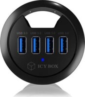 IcyBox IB-HUB1403 USB 3.0 HUB (4 port) Fekete