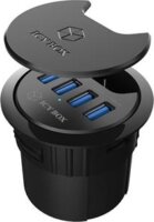 IcyBox IB-HUB1403 USB 3.0 HUB (4 port) Fekete