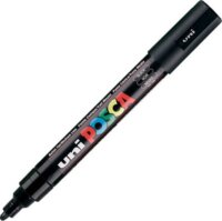 Uni Posca PC-5M Medium 1.8-2.5mm Dekormarker - Fekete