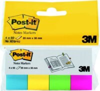 Post-it 20x38mm jelölőcímke (200 lap) - Vegyes színek