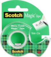 3M Scotch Magic Tape 810 19mm x 7.5m írható ragasztószalag adagolóval- Áttetsző