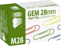 ICO 28 mm Színes gemkapocs (100 db / csomag)