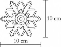 Somogyi KID 331/WH Karácsonyi Hópehely LED-es ablak Dekoráció