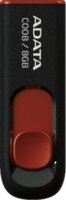 Adata 8GB C008 USB 2.0 pendrive - Fekete/piros