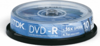 TDK DVD+R Írható DVD lemez 10db/henger