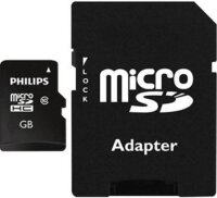 Philips 16GB microSDHC CL10 memóriakártya + Adapter