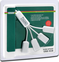 Digitus USB 2.0 4-portos Mini HUB, Slim Spider