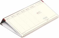 Toptimer 325 x 155mm 2026 Asztali fekvő naptár - Bordó