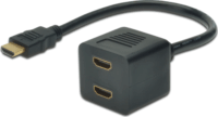 Assmann HDMI apa - 2x HDMI anya elosztó Splitter - Fekete
