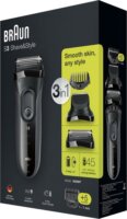 Braun Series 3 Shave&Style 3000BT Nedves/Száraz Elektromos borotva
