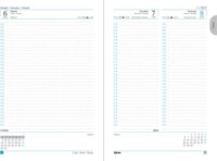 Toptimer Nero A5 napi tervező - Fekete-Pink