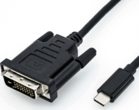 Roline 11.04.5830-10 USB-C 3.1 - DVI (apa - apa) kábel 1m - Fekete