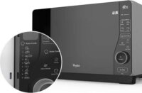 Whirlpool MWF 421 BL Mikrohullámú sütő Fekete