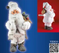 Somogyi KDD 31 Fehér nadrágos táncoló és zenélő Mikulás