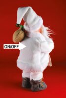 Somogyi KDD 31 Fehér nadrágos táncoló és zenélő Mikulás