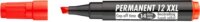 ICO Permanent 12 XXL 1-4mm Alkoholos marker - Piros