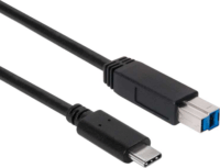 Club3D CAC-1524 USB C 3.1 - USB B 3.1 (apa - apa) kábel 1m - Fekete