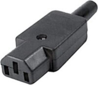 Somogyi AC 1A AC csavarozható lengőaljzat 3 pólusú - Fekete