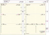 Saturnus fehér 2018 Kalendárium betét tervező "L" (77 lap)