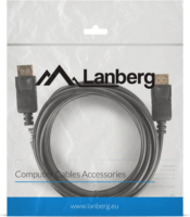 Lanberg CA-DPDP-10CC-0030-BK DisplayPort (apa - apa) kábel 3m - Fekete