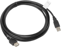 Lanberg CA-USBE-10CC-0030-BK USB-A 2.0 (apa - anya) kábel 3m - Fekete