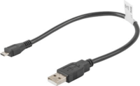 Lanberg USB 2.0 - Micro USB Adatkábel 0.30m - Fekete