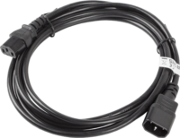 Lanberg CA-C13E C13 apa - C14 Anya Tápkábel Átalakító 3m - Fekete