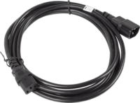 Lanberg CA-C13E C13 apa - C14 Anya Tápkábel Átalakító 3m - Fekete
