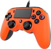 Nacon Wired Compact Playstation 4 Vezetékes Controller - Narancssárga (NA360745)